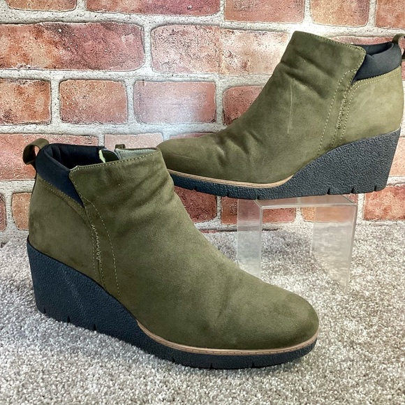 Dr Scholls Berklie womens wedge ankle boots booties size 10 - Picture 1 of 6